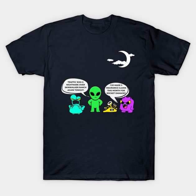 Skinwalker Traffic Jam T-Shirt by TeawithAlice